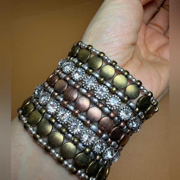 Vintage Jewelry - RARE Heidi Klum "Wildlife Warrior" Stretch Cuff Bracelet